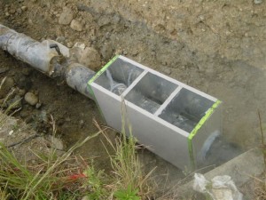 凍結用ボックス取付状況