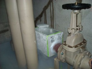 給水管、凍結状況