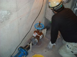 給水管、凍結状況